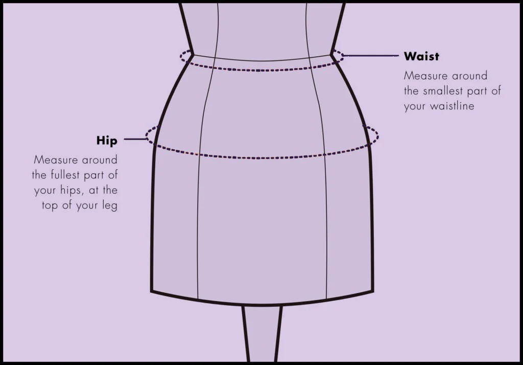 How to measure waist and hip